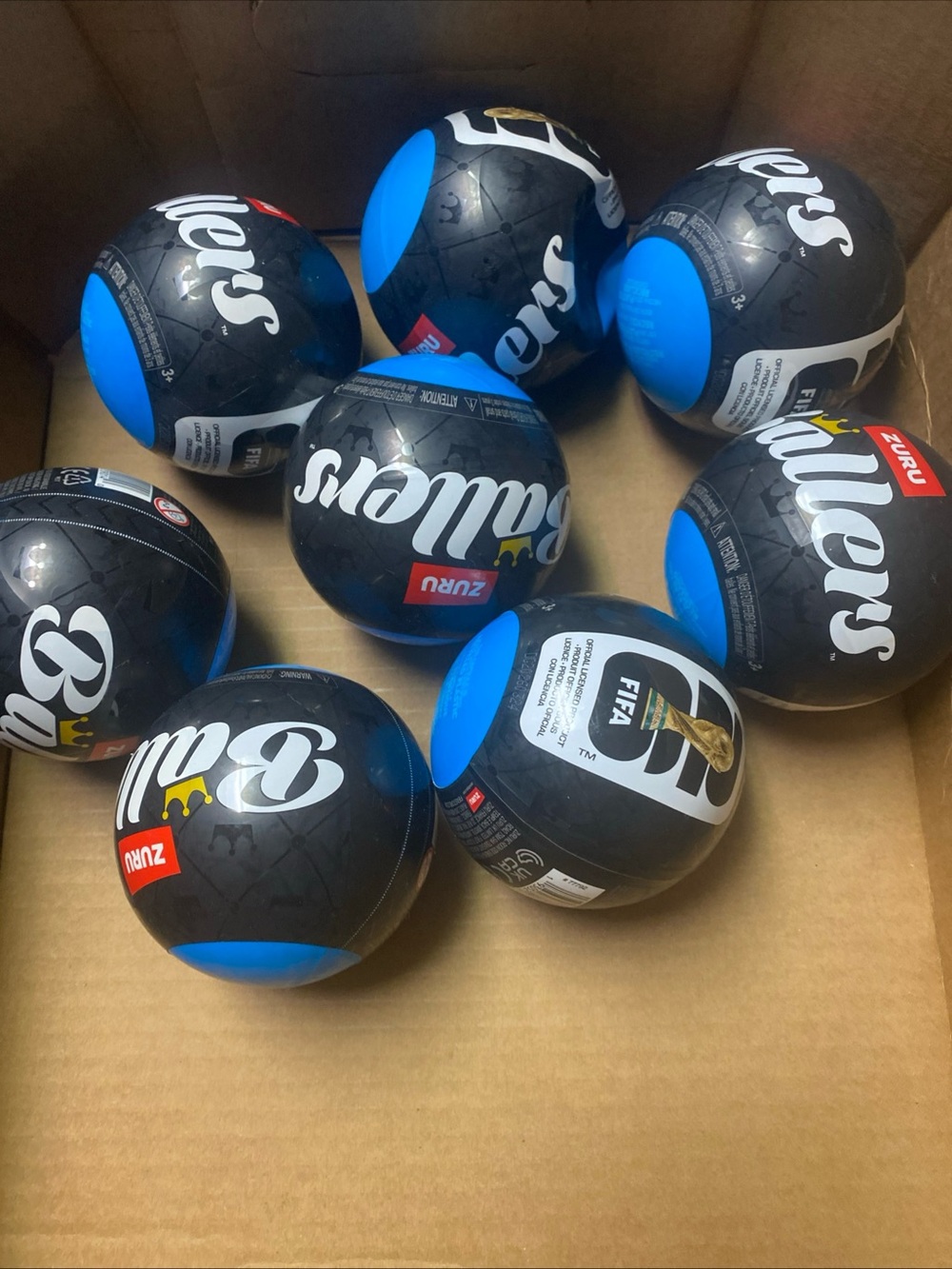 Ziti FIFA Ballers Surprise Ball Toy lot of 8 new